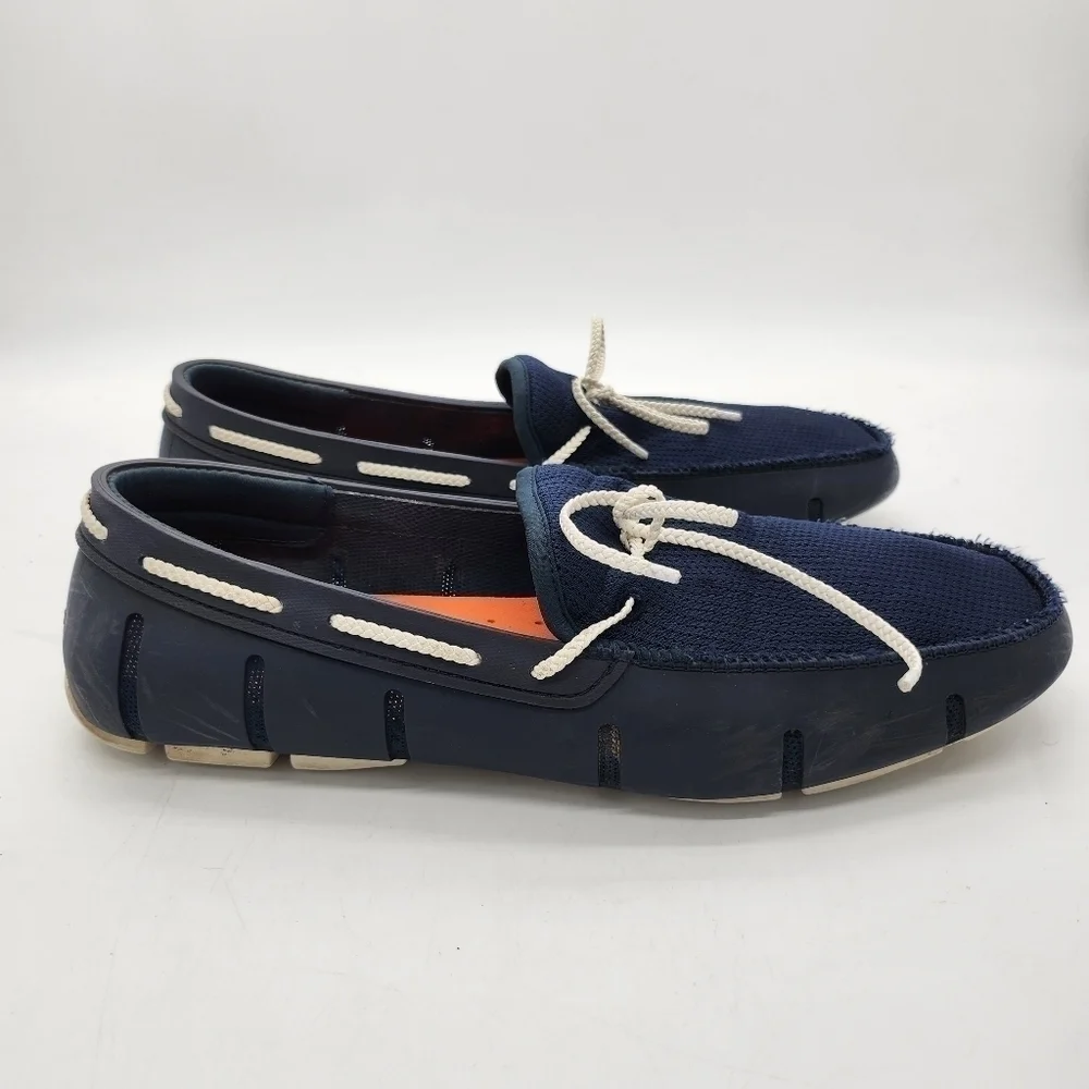 SWIMS Shoe Men 13 Breeze Knit Wave Slip On Penny Loafer Walking Drive Comfort
